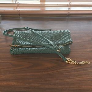 Great teal/green crossbody or clutch!